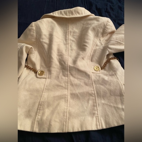 Michael Kors Designer Wool Double Breasted Blazer with Gold Buttons and Chains - Picture 5 of 7